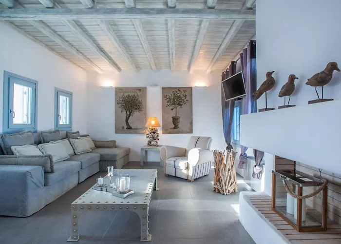 Luxury Paros Superior Private Pool Stunning Interior Villa Chrisi Akti (Paros)