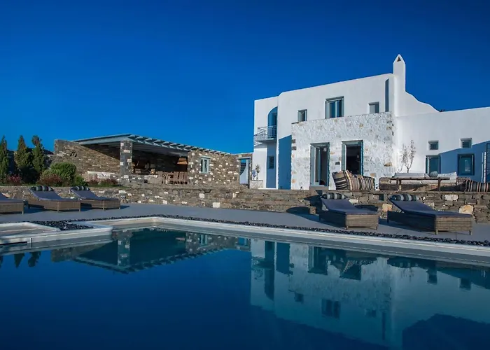 Luxury Paros Superior Private Pool Stunning Interior Villa Chrisi Akti (Paros)